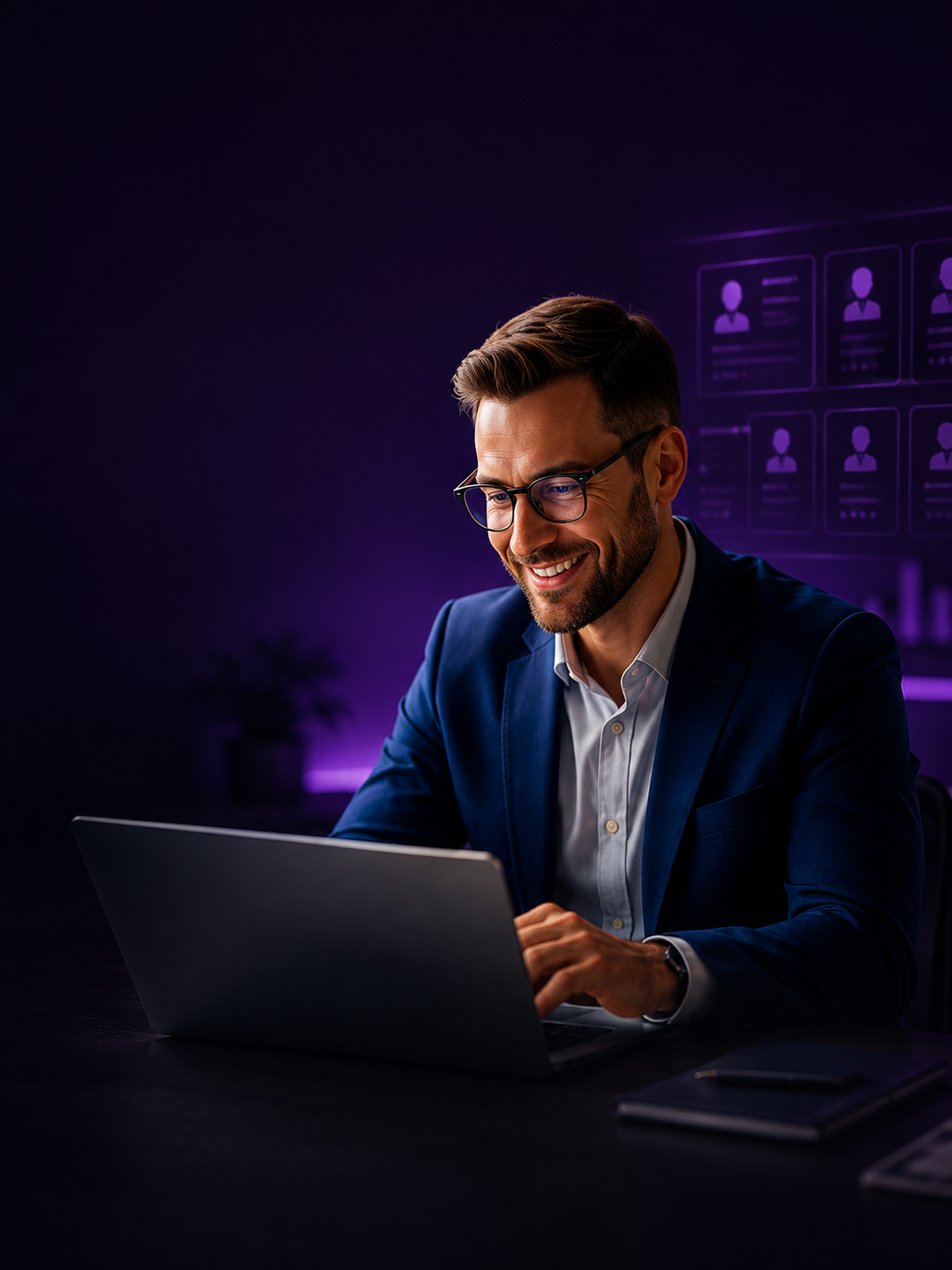An employer reviewing aligned candidate recommendations